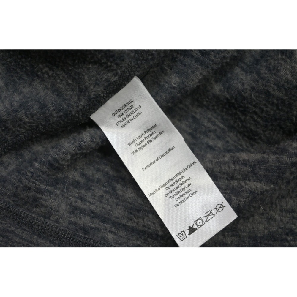 Eddie Bauer 1/4 Zip Fleece Sweater Pullover Mens XXL Gray Performance Camp Hike - Picture 8 of 10